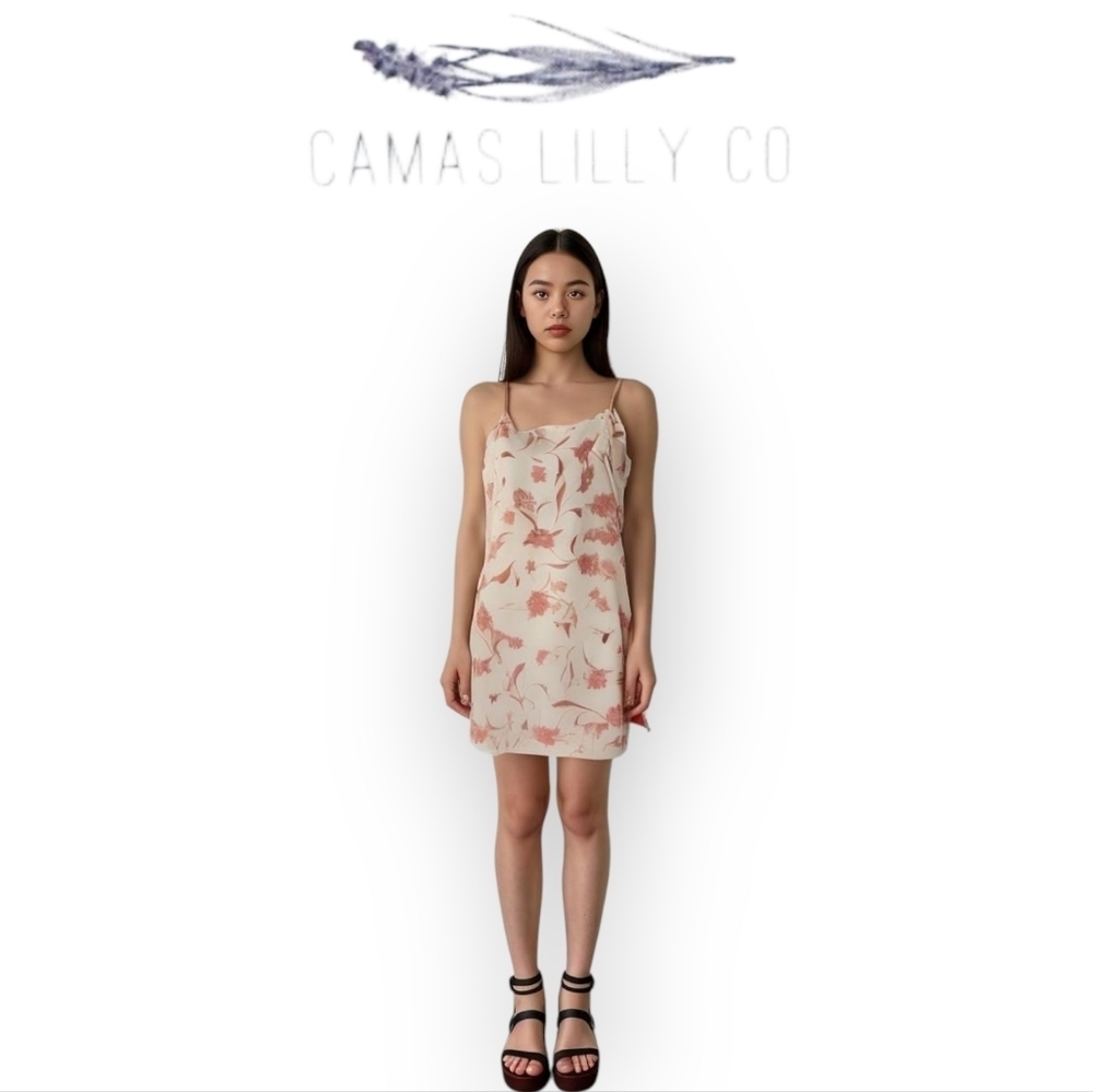 Camas Lilly Co Upcycled Summer Dress XL Brown White Sustainable Boutique - Picture 15 of 15